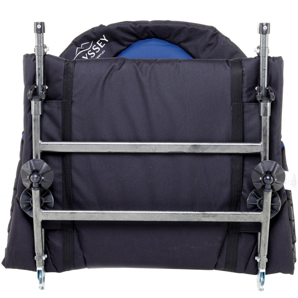 Charles Bentley Odyssey Navy and Black Premium Camp Bed Image 4