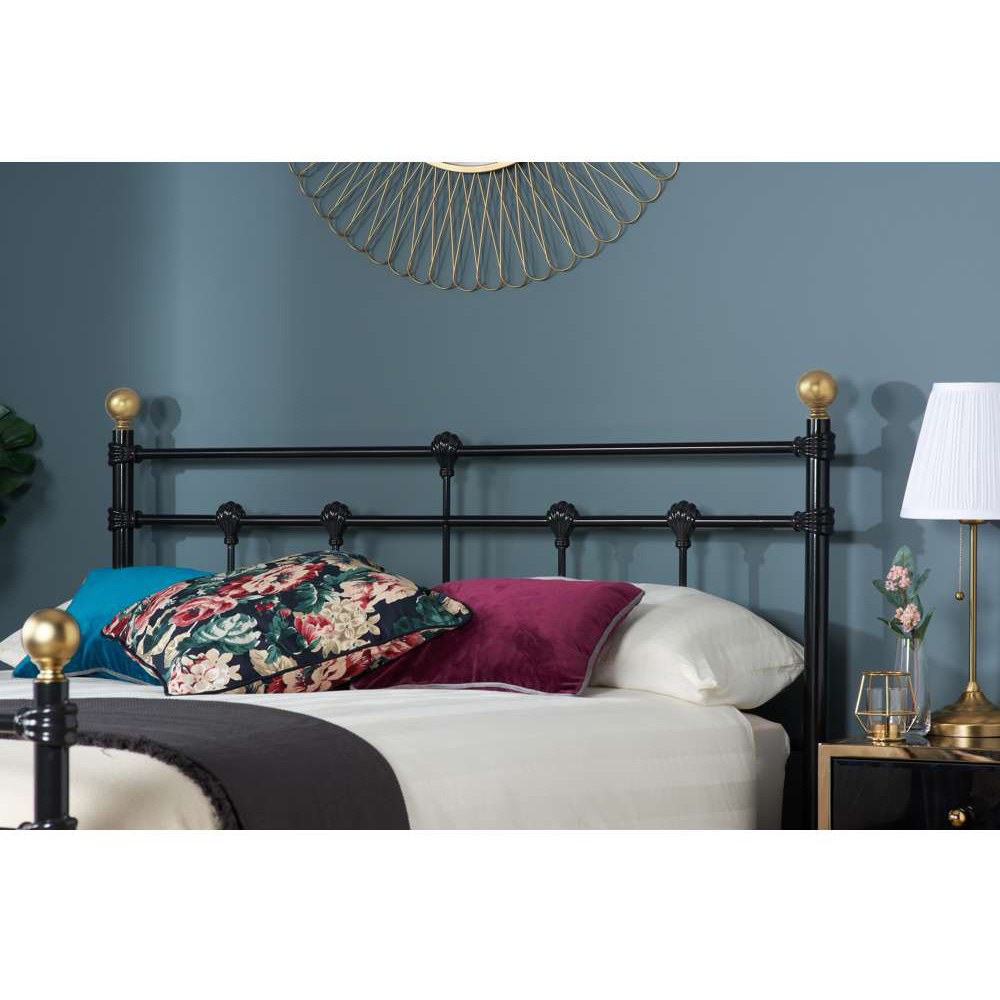 Atlas Small Double Black Bed Image 8