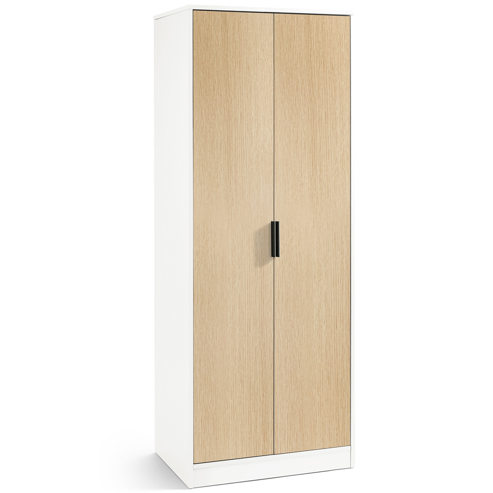 Alba 2 Door Wardrobe White/Oak Image 2