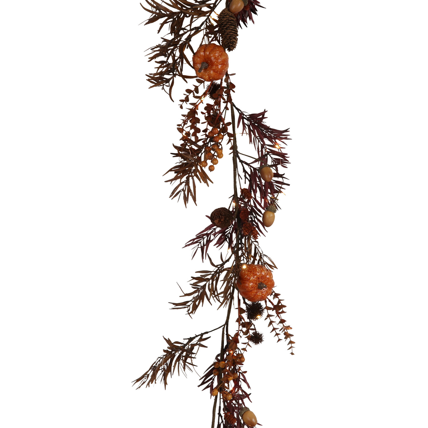 Autumnal Amber Bloom LED Garland - Orange Image 2