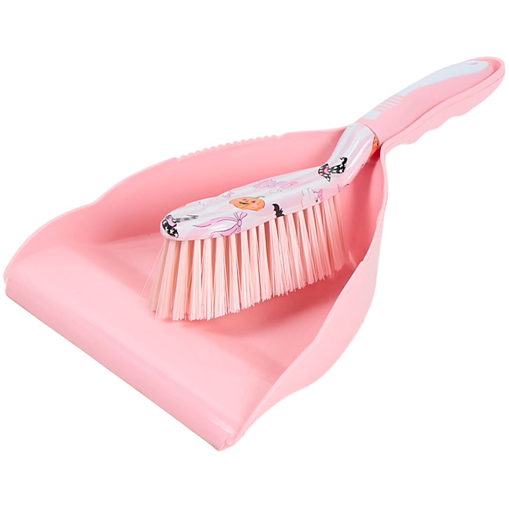 Halloween Dustpan and Brush Pink Image 3