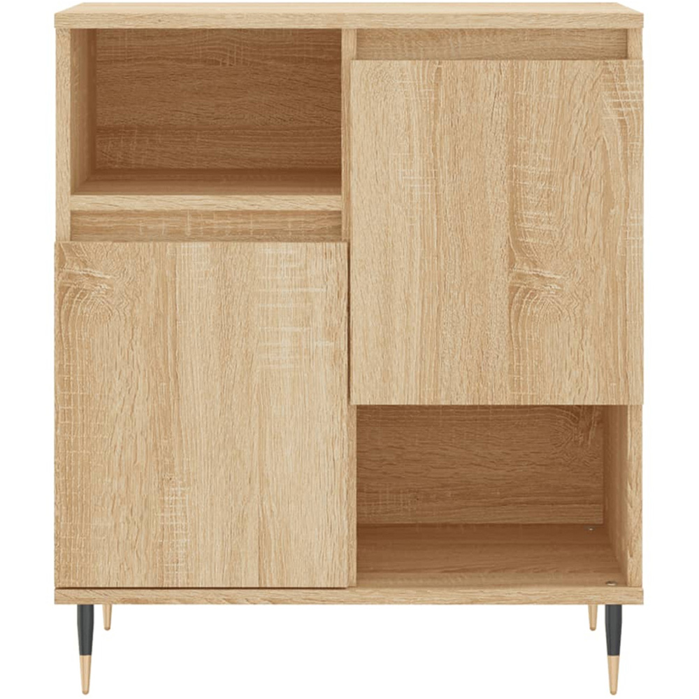 vidaXL 2 Door 2 Shelf Sonoma Oak Sideboard Image 5