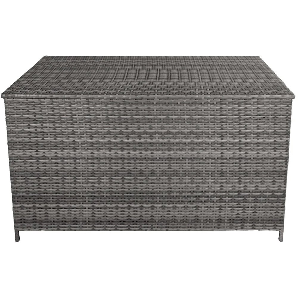 MonsterShop 582L Grey Rattan Cushion Storage Box Image 3