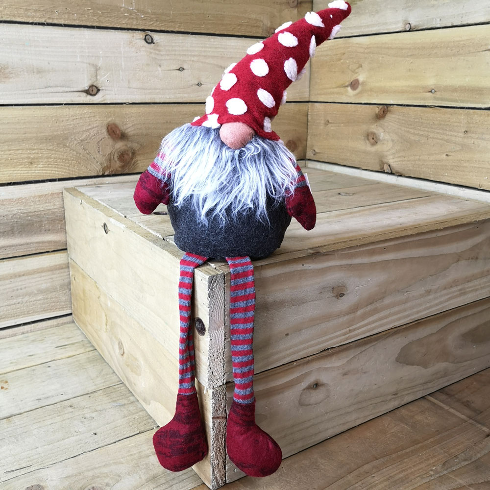 Samuel Alexander Dangly Legs Gonk Christmas Decoration with Polka Dot Hat 67cm Image 6