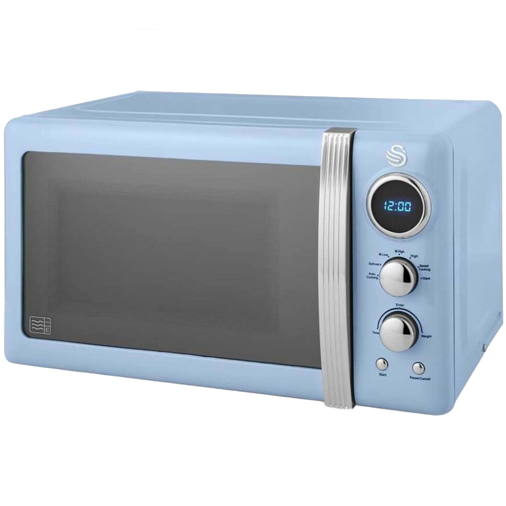 Swan Retro SM22030LBLN Blue Digital Microwave 20L 800W Image 1