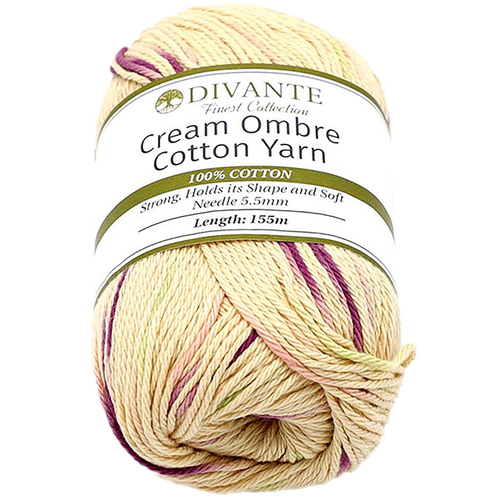 Divante Cream Ombre Cotton Yarn 100g Image