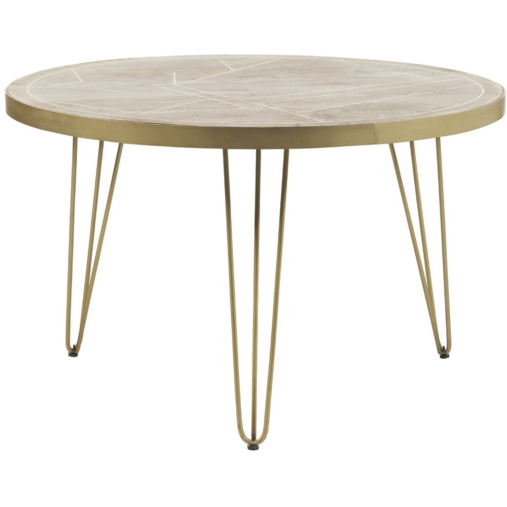 Brooklyn Huyen 6 Seater Light Gold Round Dining Table Image 3