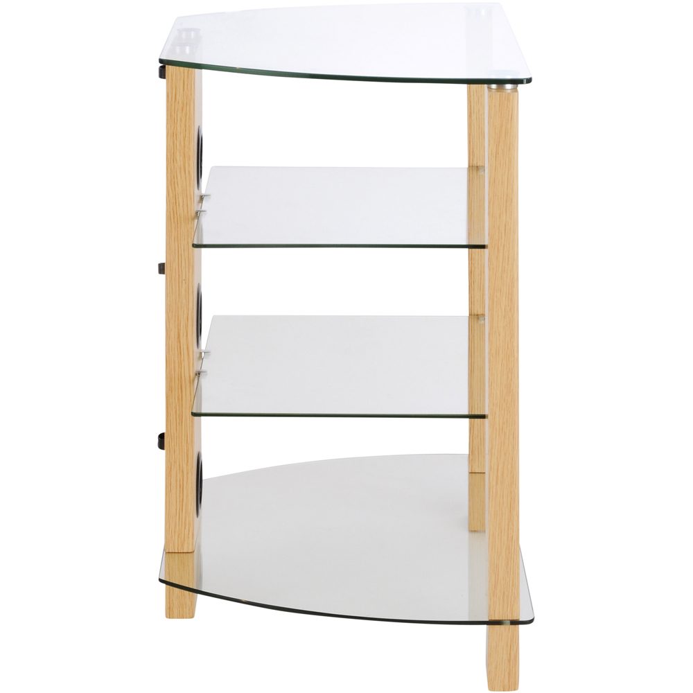 TTAP Oak 4 Shelf HiFi Entertainment Rack Image 5