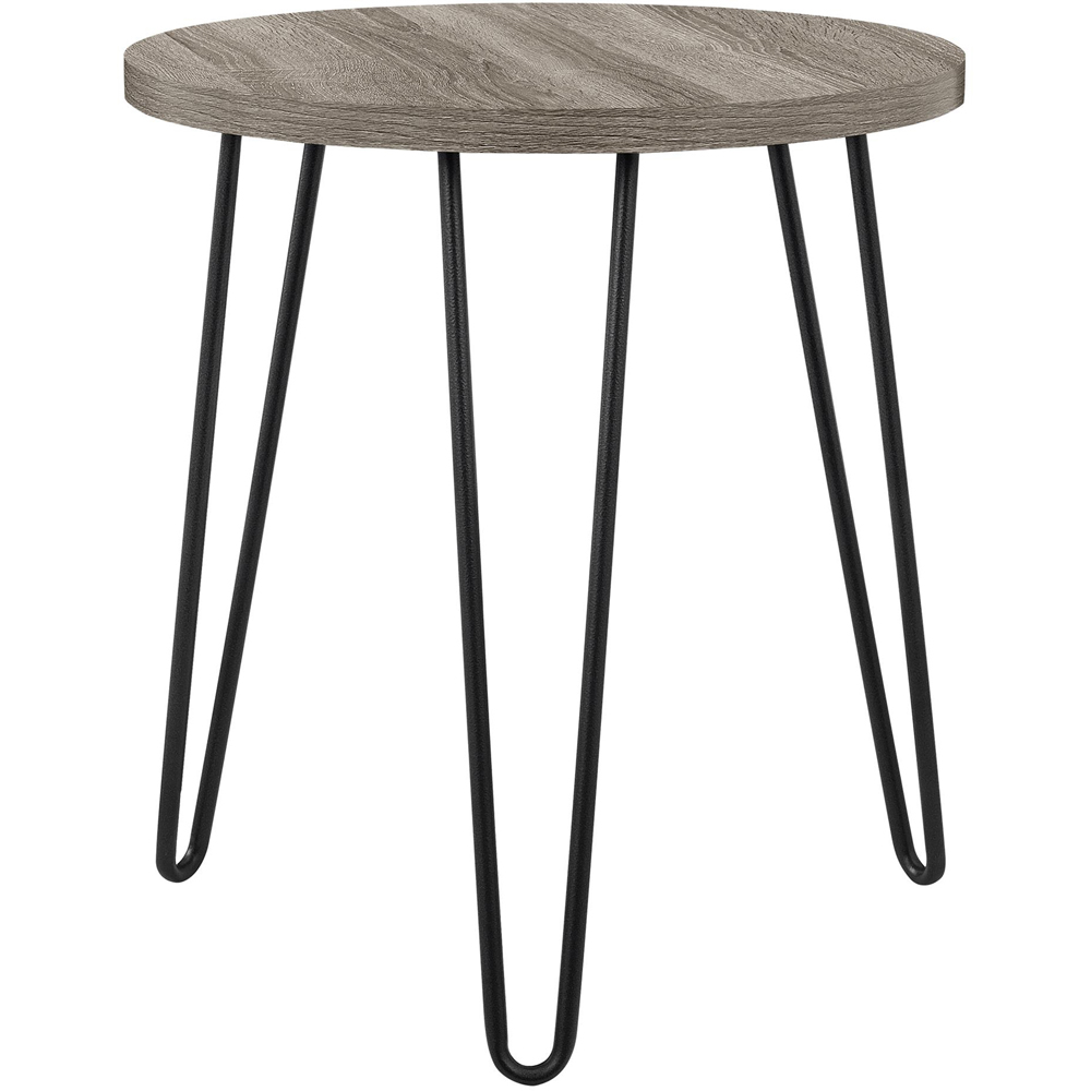 Dorel Owen Grey Oak Round End Table Image 2