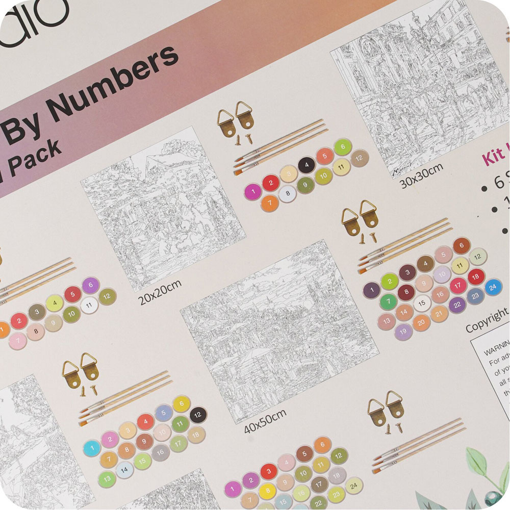 MacNeil Paint By Numbers Special Mixed Sizes Multipack Multicolour Image 4