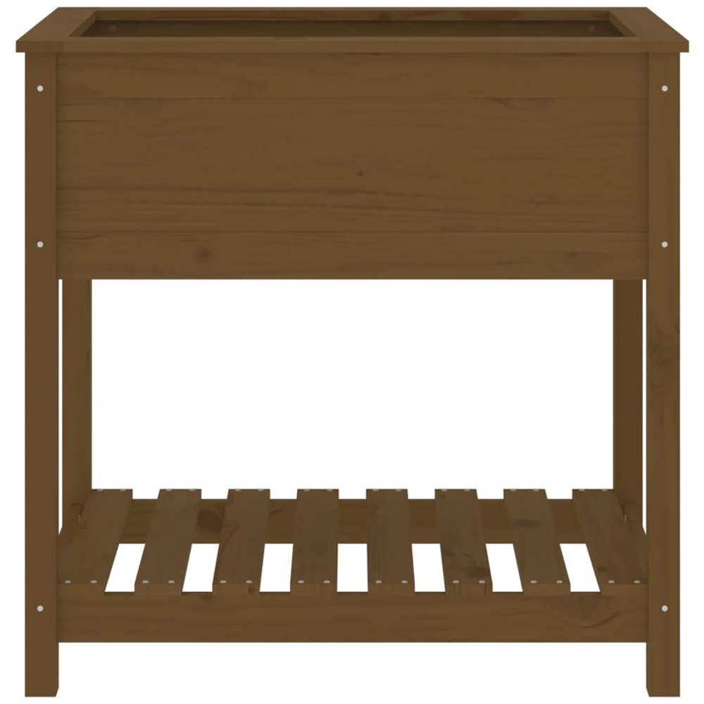 vidaXL Brown Solid Pine Raised Garden Planter 82.5 x 54 x 81cm Image 4