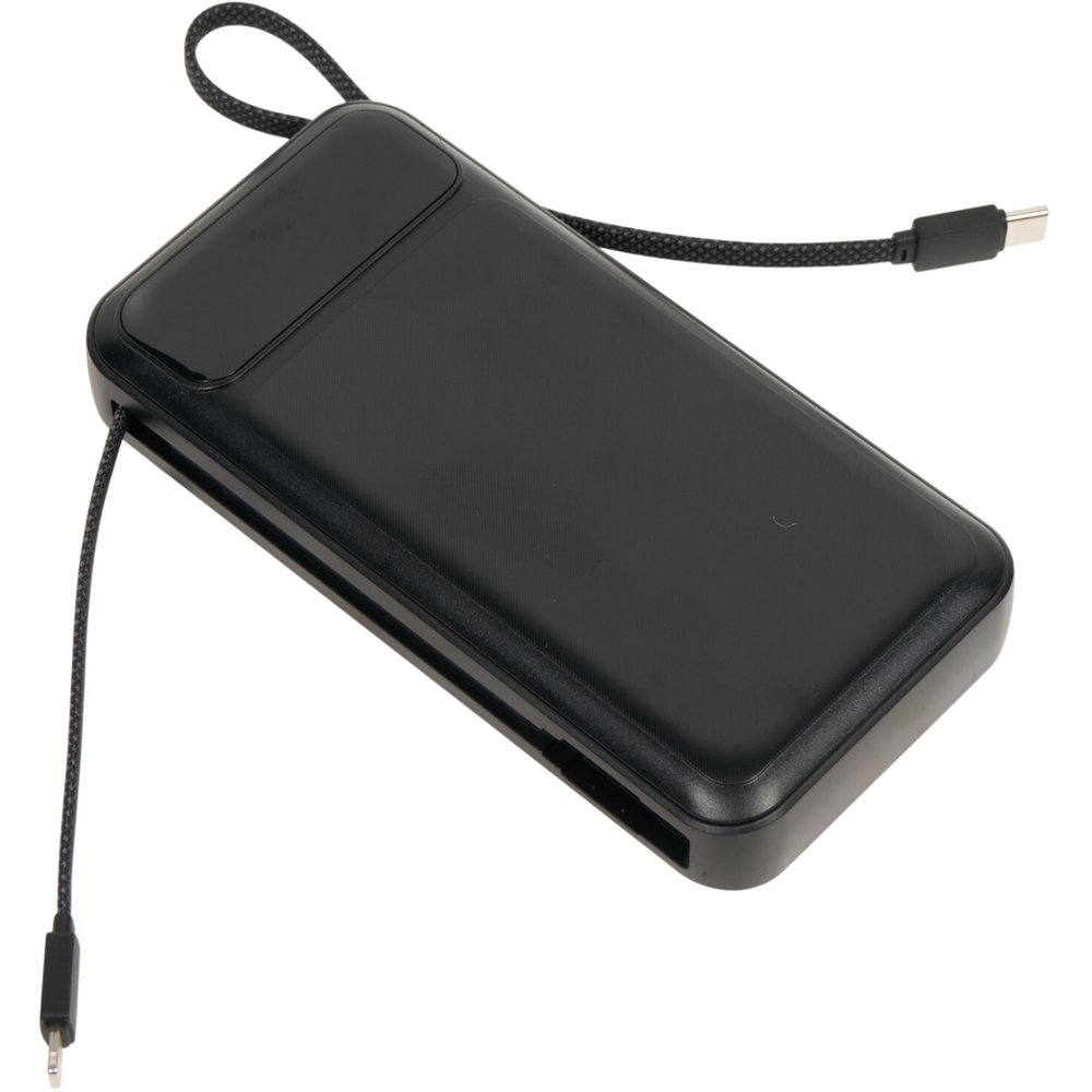 Sensei Power Bank with Dual Cables 20000mAh Black Image 4