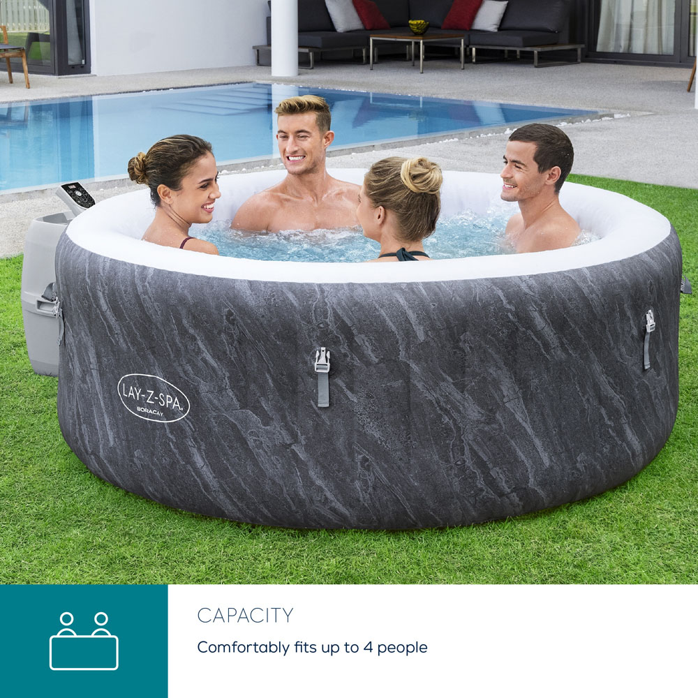 Lay-Z-Spa Boracay 4 Person AirJet Hot Tub 66 x 180cm Image 6