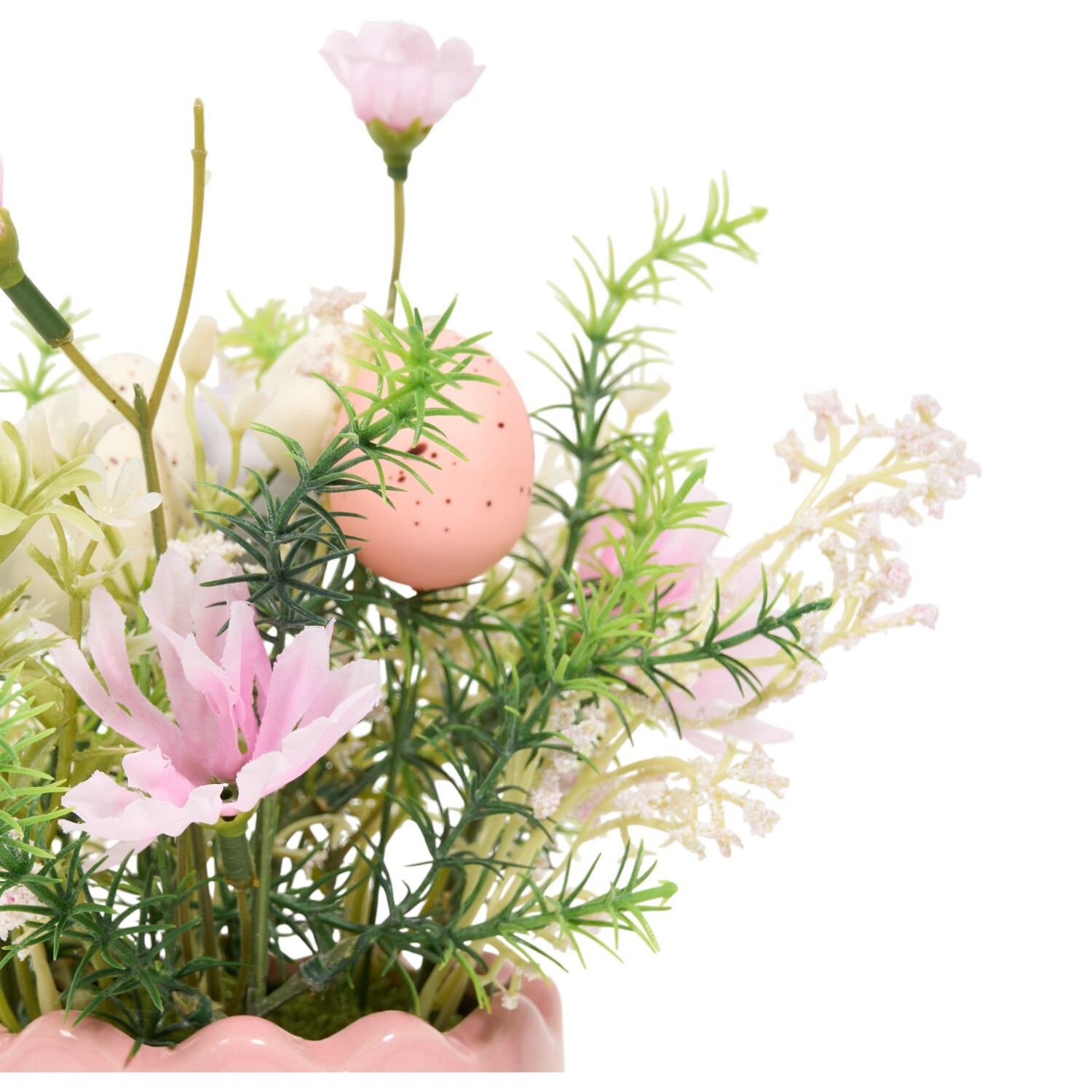 Pastel Floral Potted Arrangement Pink Image 5