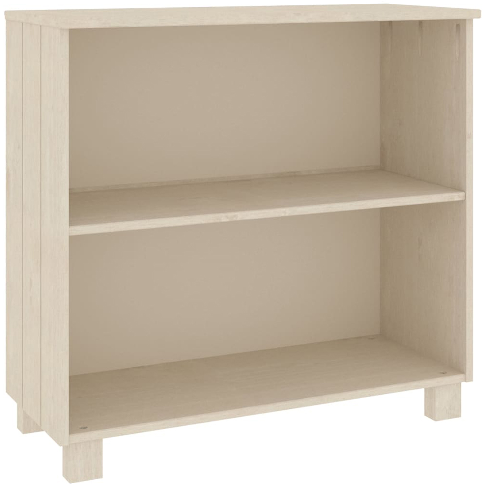 vidaXL Hamar 2 Shelf Honey Brown Solid Wood Pine Sideboard Image 2