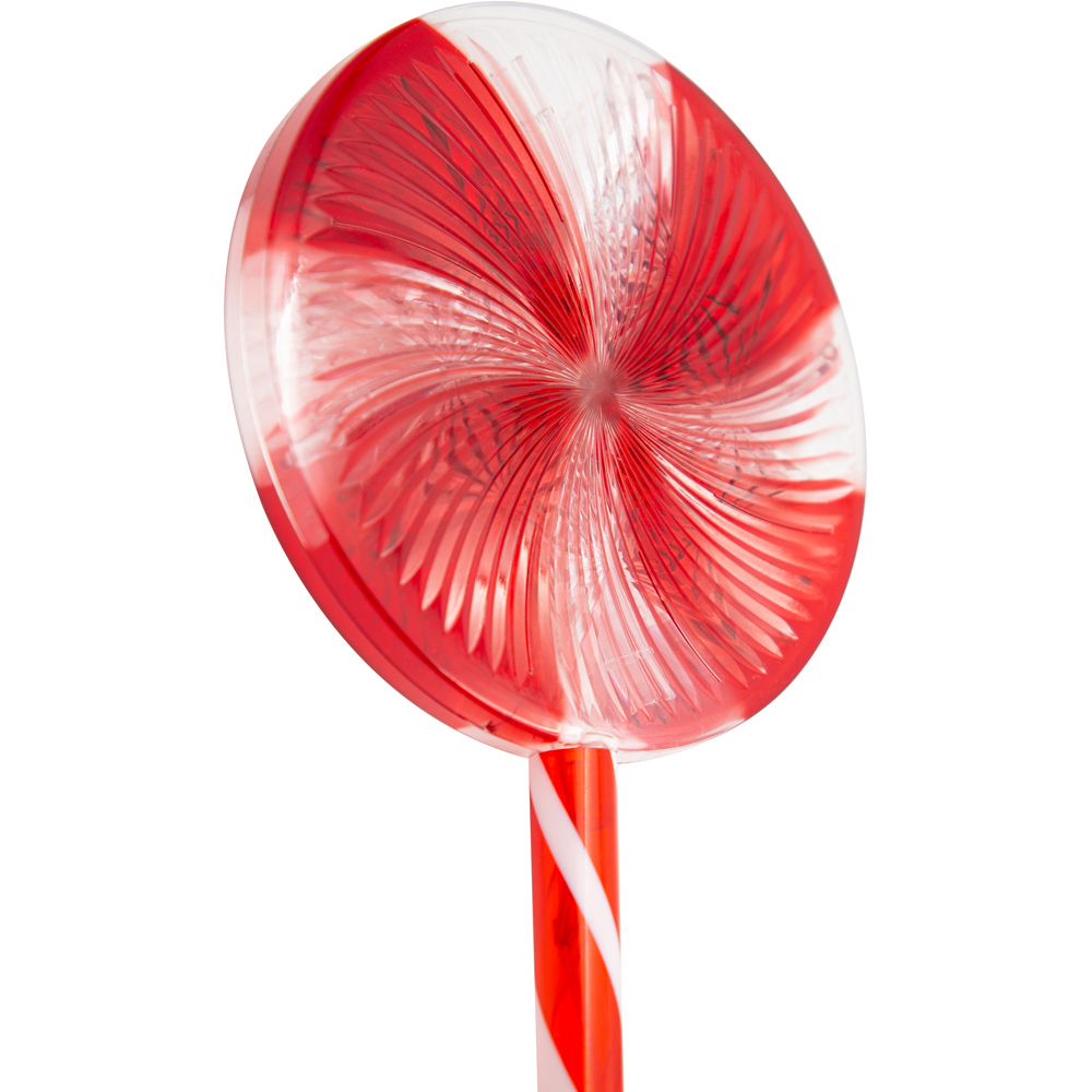 The Christmas Workshop Set of 4 White Lollipop Stake Light Image 4