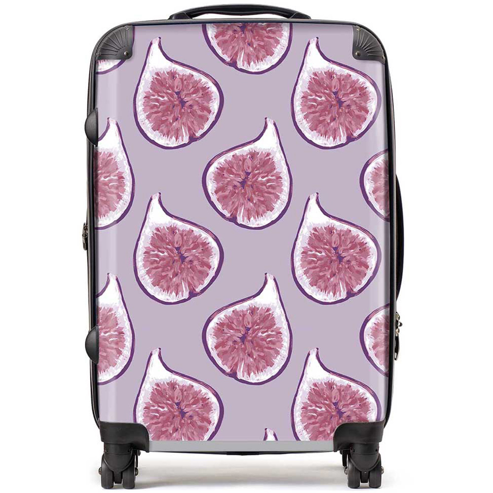 Warren Reed Designer Medium Modern Fig Pattern Suitcase Image 1