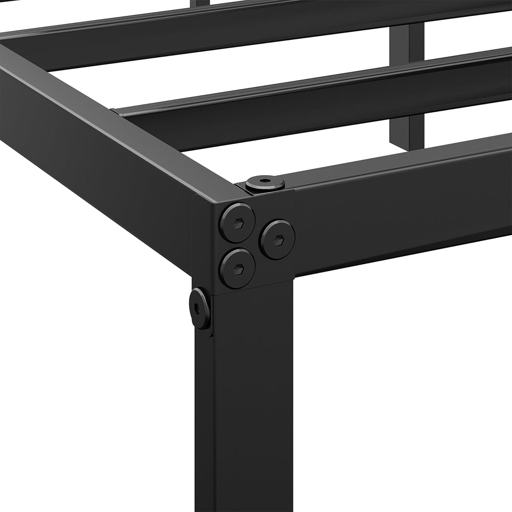 Living and Home King Size Black Metal Bed Frame Image 5