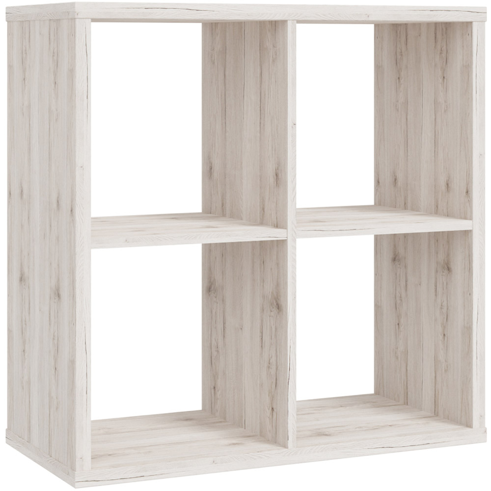 Florence Mauro 4 Shelf Sand Oak Bookshelf Image 2