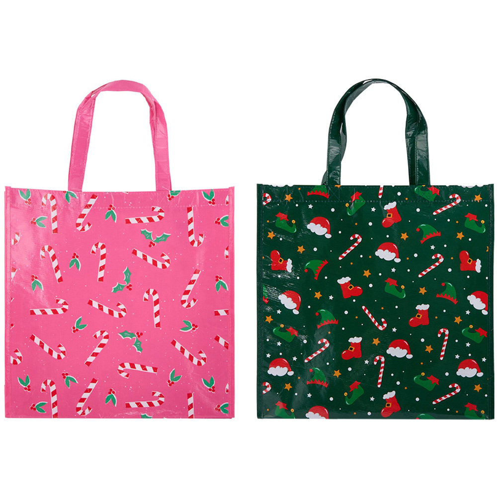 Assorted Candy Cane Shopper Bag Multicolour Image 1