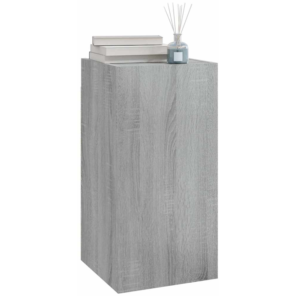 vidaXL Single Door Grey Sonoma Wall Mounted TV Cabinet Image 3