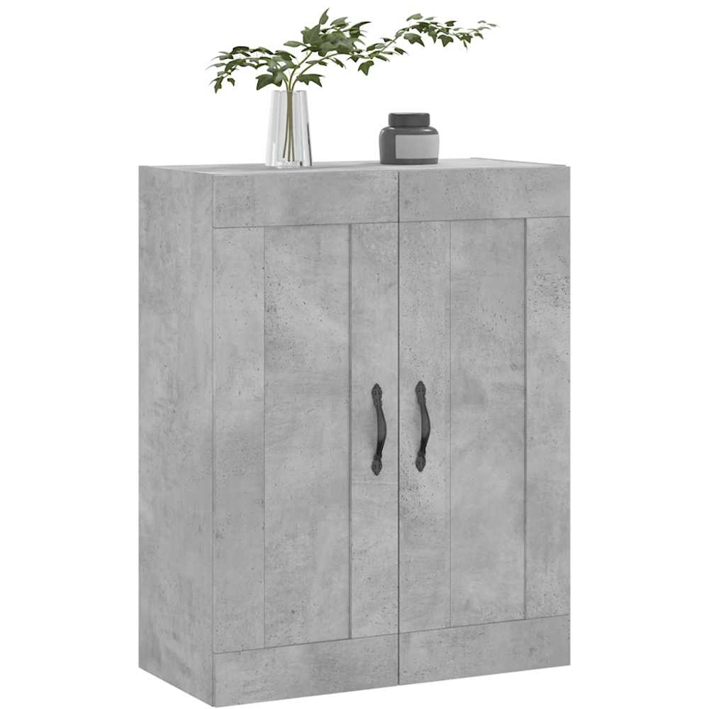 vidaXL 2 Door Concrete Grey Wall Mounted Cabinet Image 3