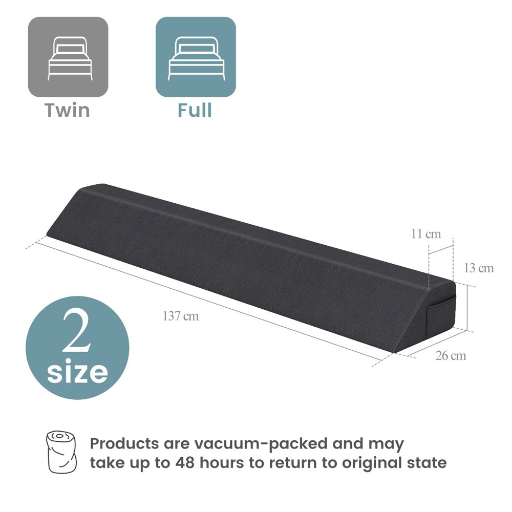 Costway Double Bed Wedge Pillow with 2 Storage Pockets Image 9