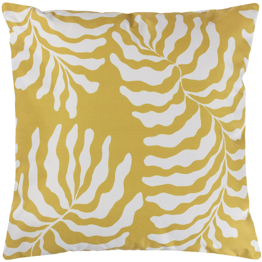 furn. Tocorico Mustard Tropical UV and Water Resistant Outdoor Cushion Image 1