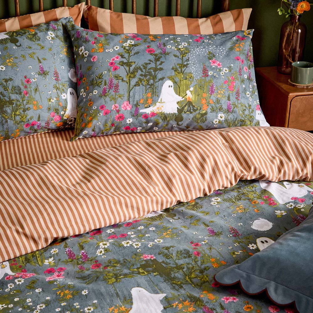 Furn King Size Botanical Forest Halloween Reversible Duvet Set Image 3