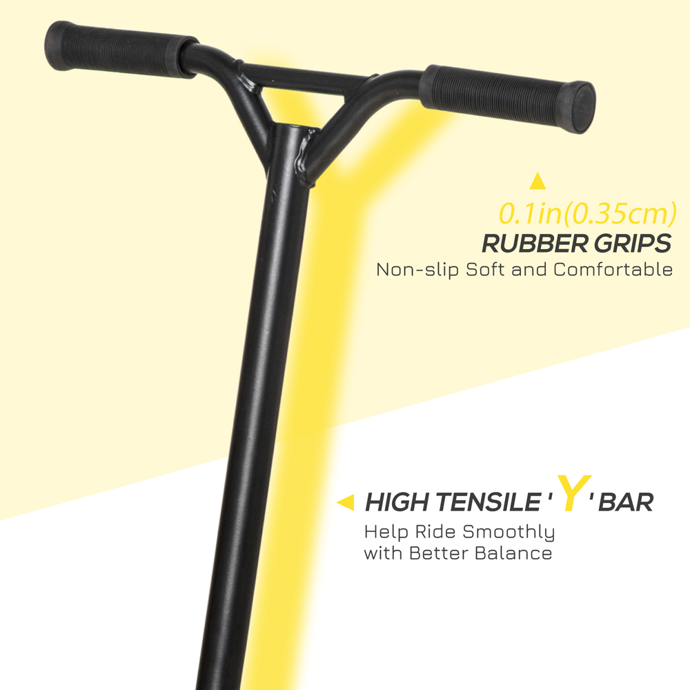 HOMCOM Gold Lightweight Entry Level Complete Trick Kick Stunt Scooter Image 7