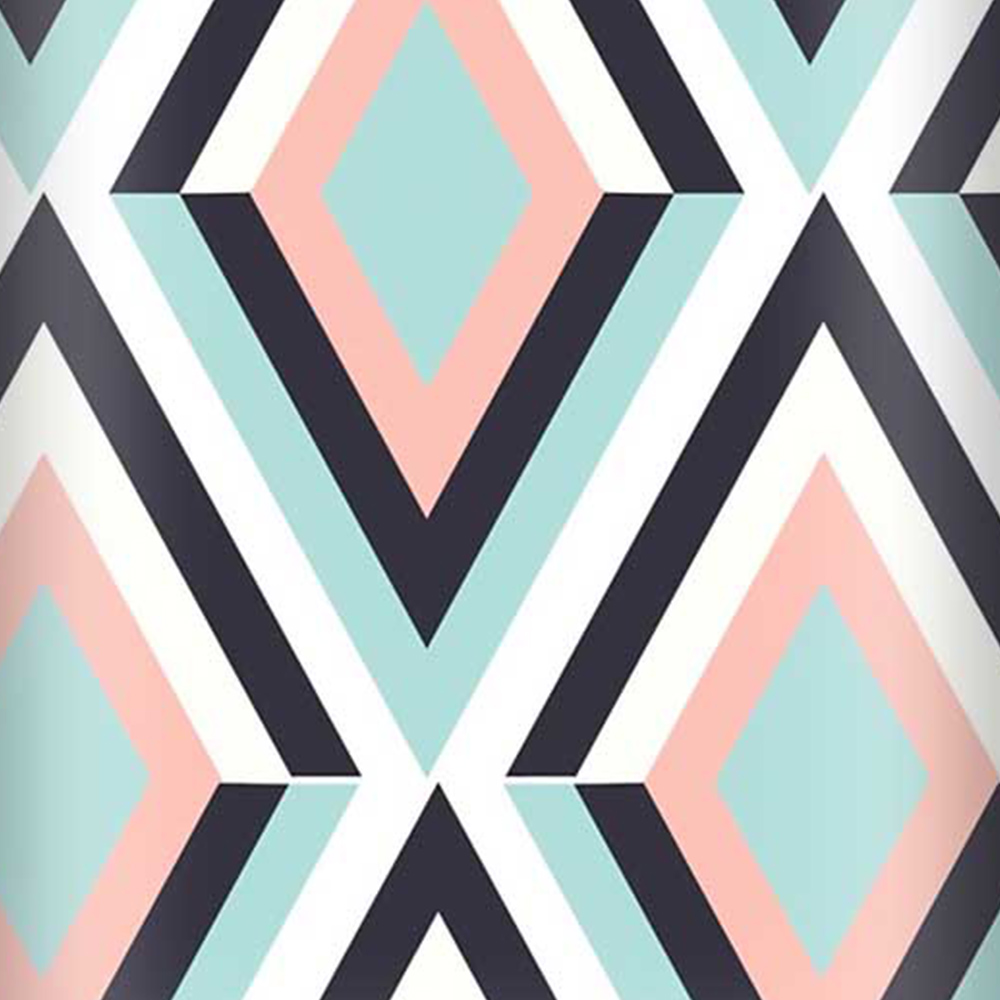 Warren Reed Designer Mini Cabin Zig Zag Abstract Pattern Suitcase Image 3