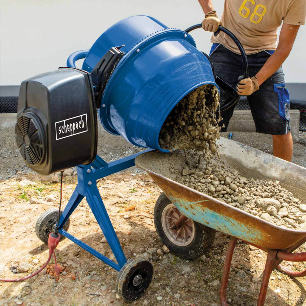 Scheppach MIX125 125L Drum Cement Mixer 550W Image 2