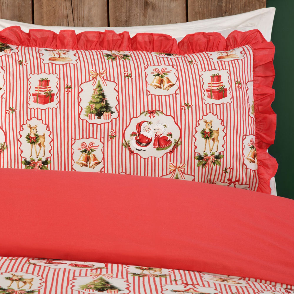 Timeless Christmas Duvet Set Red Superking Image 3