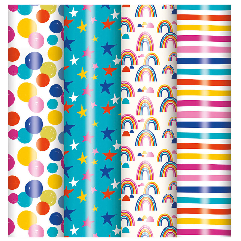 Single Just To Say Bright Gift Wrap 3m in Assorted styles Image 1