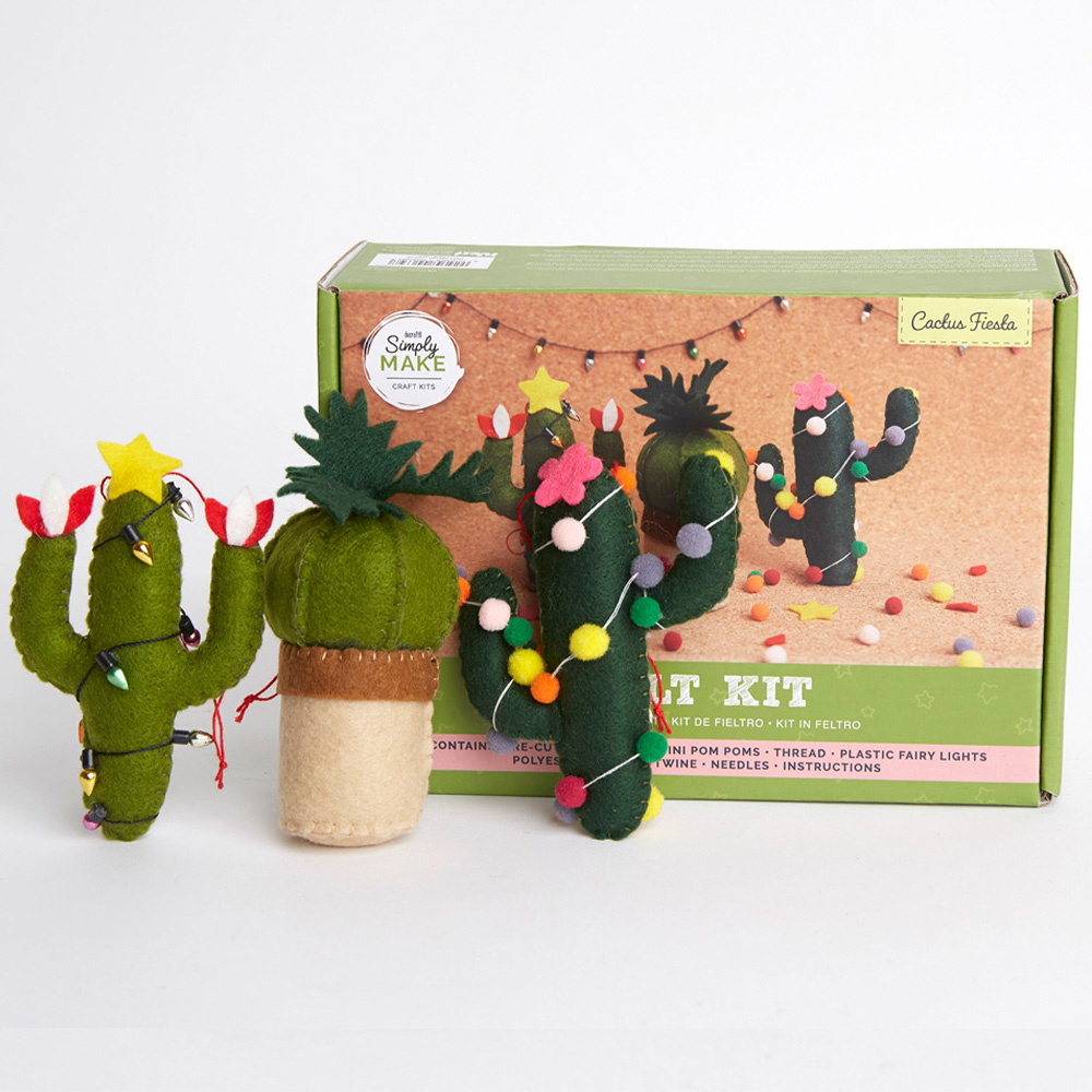 Simply Make Cactus Felt Ornament Craft Kit 3 Pack Image 9