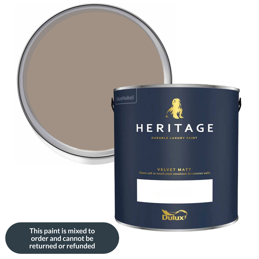 Dulux Heritage Walls and Ceilings Jenny Wren Velvet Matt Emulsion Paint 2.5L Image 1