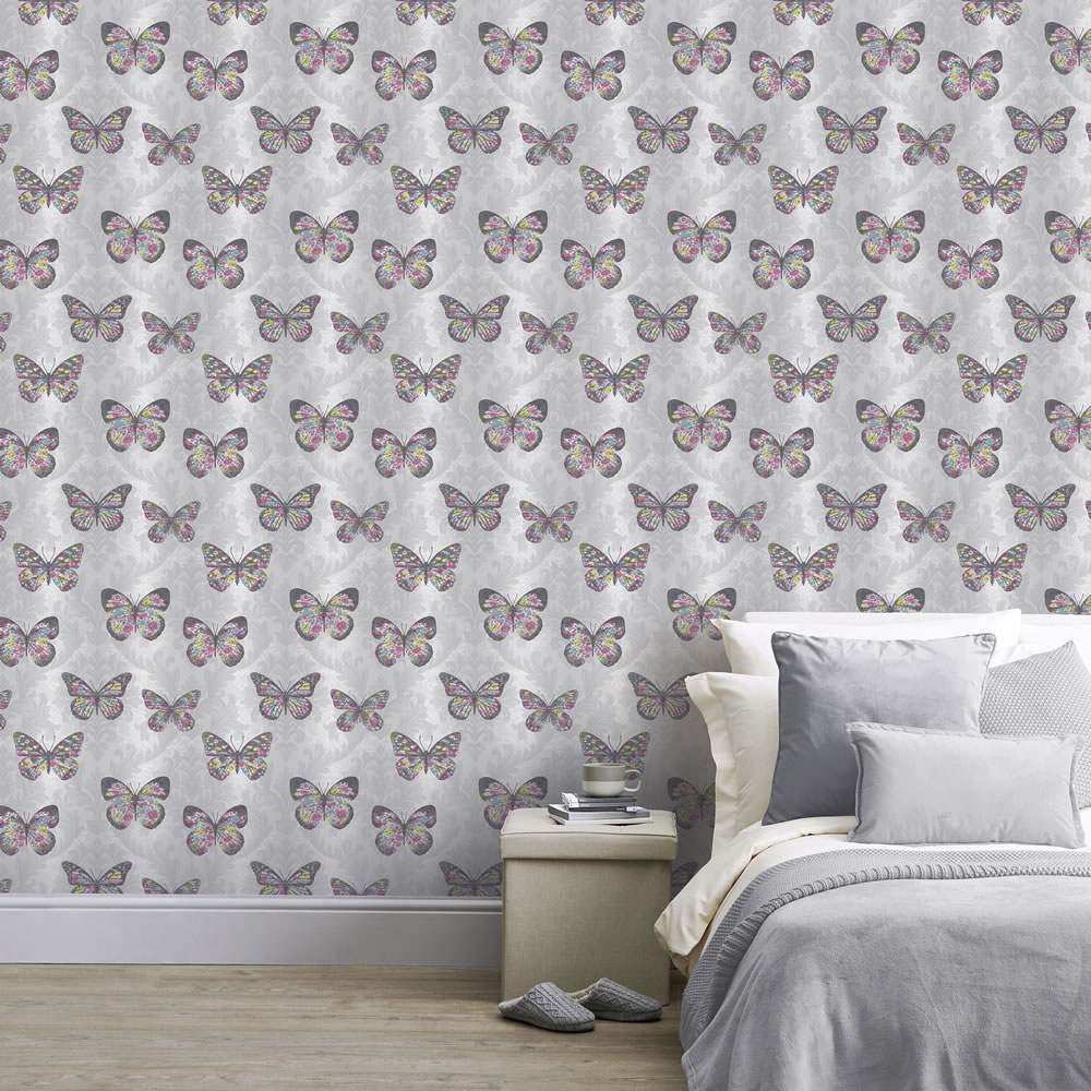 Arthouse Midsummer Butterfly Multi Wallpaper Image 2