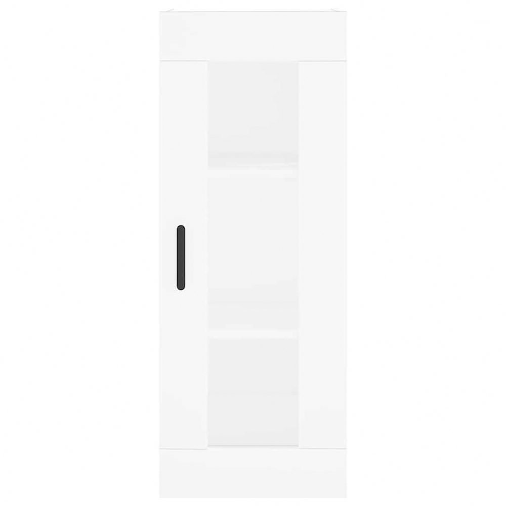 vidaXL Single Door 6 Shelf White Highboard Image 6
