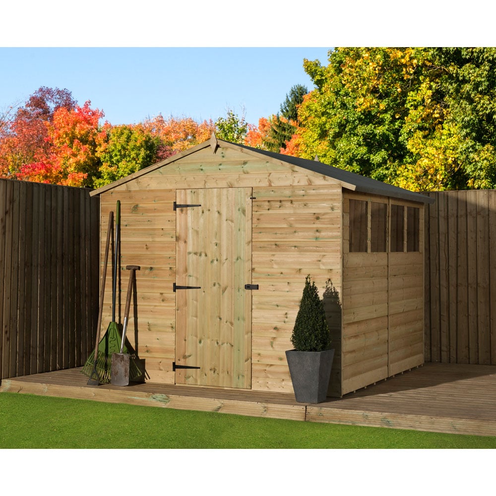Empire Sheds 9200 8 x 10ft Tongue and Groove Apex Garden Shed Image 3