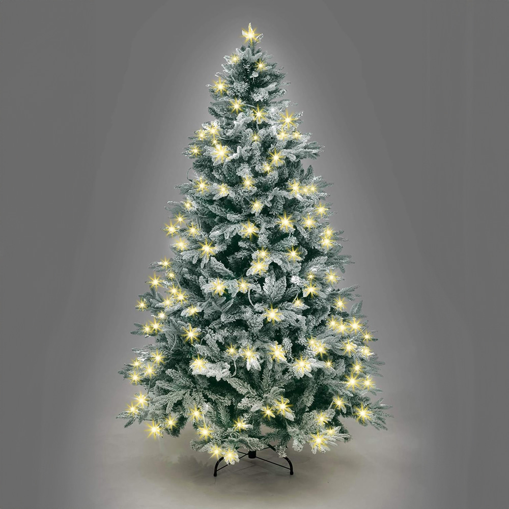 Shatchi Warm White LED Pre-Lit Lapland Fir Artificial Christmas Tree 4ft Image 4