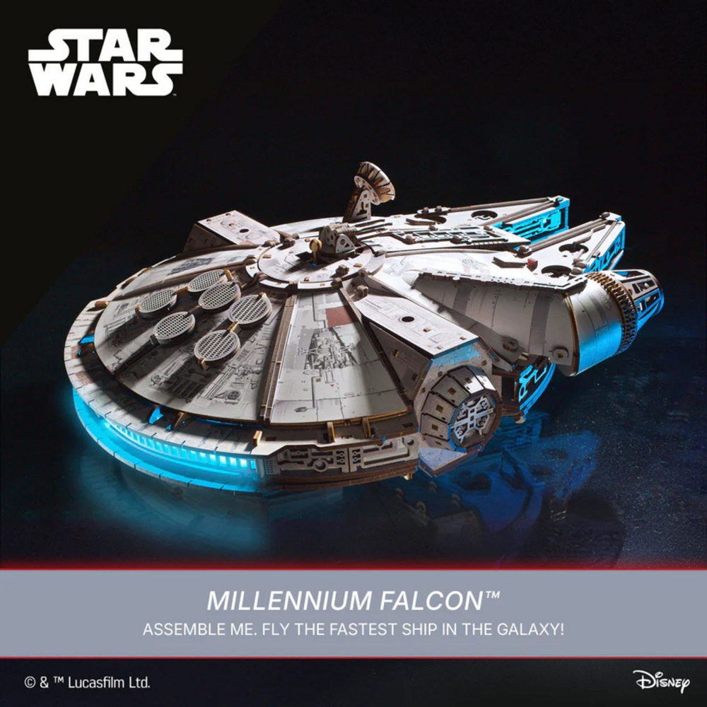 Ugears Star Wars Millennium Falcon Mechanical Model Image 8