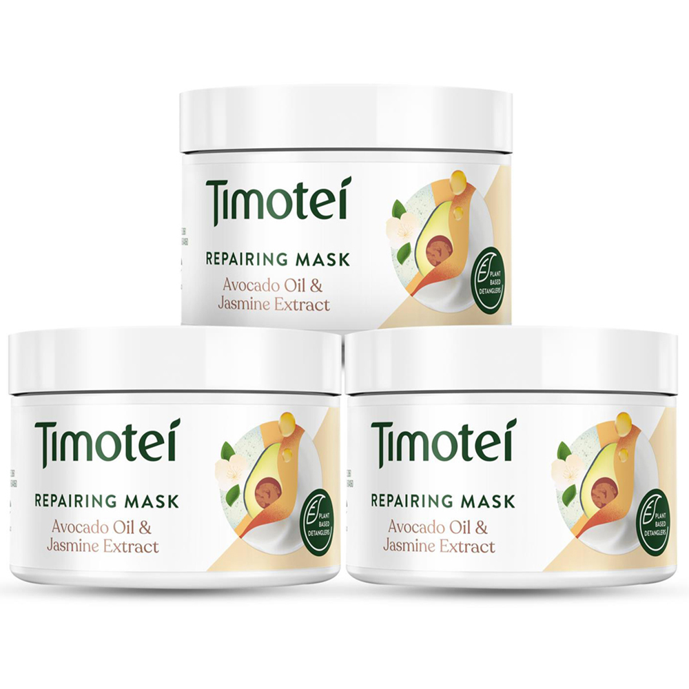 Timotei Hydrating and Repairing Mask Set 300ml 3 Pack Image 5