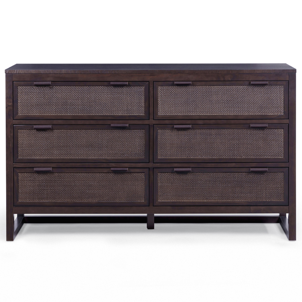 Teamson Home Hatteras 6 Drawer Espresso Dresser Image 3