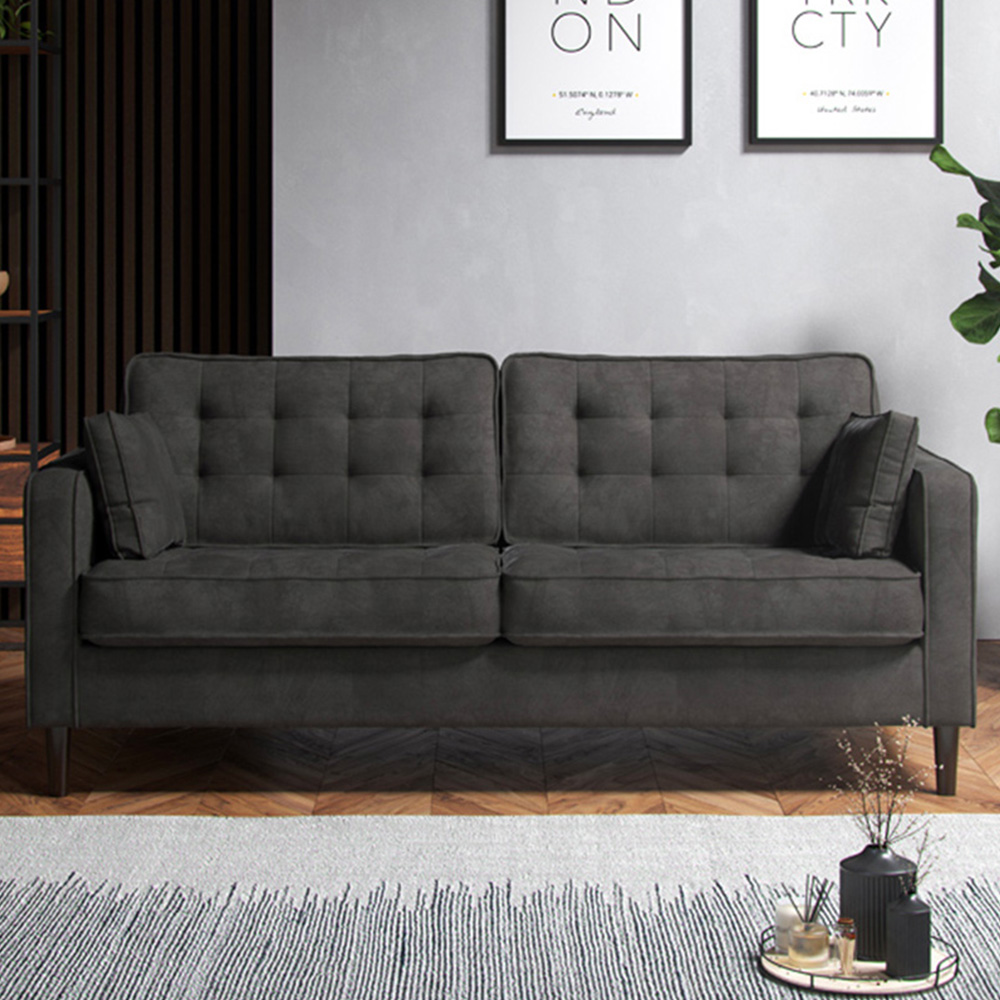 Milo 3 Seater Enjoy Graphite Sofa Image 1