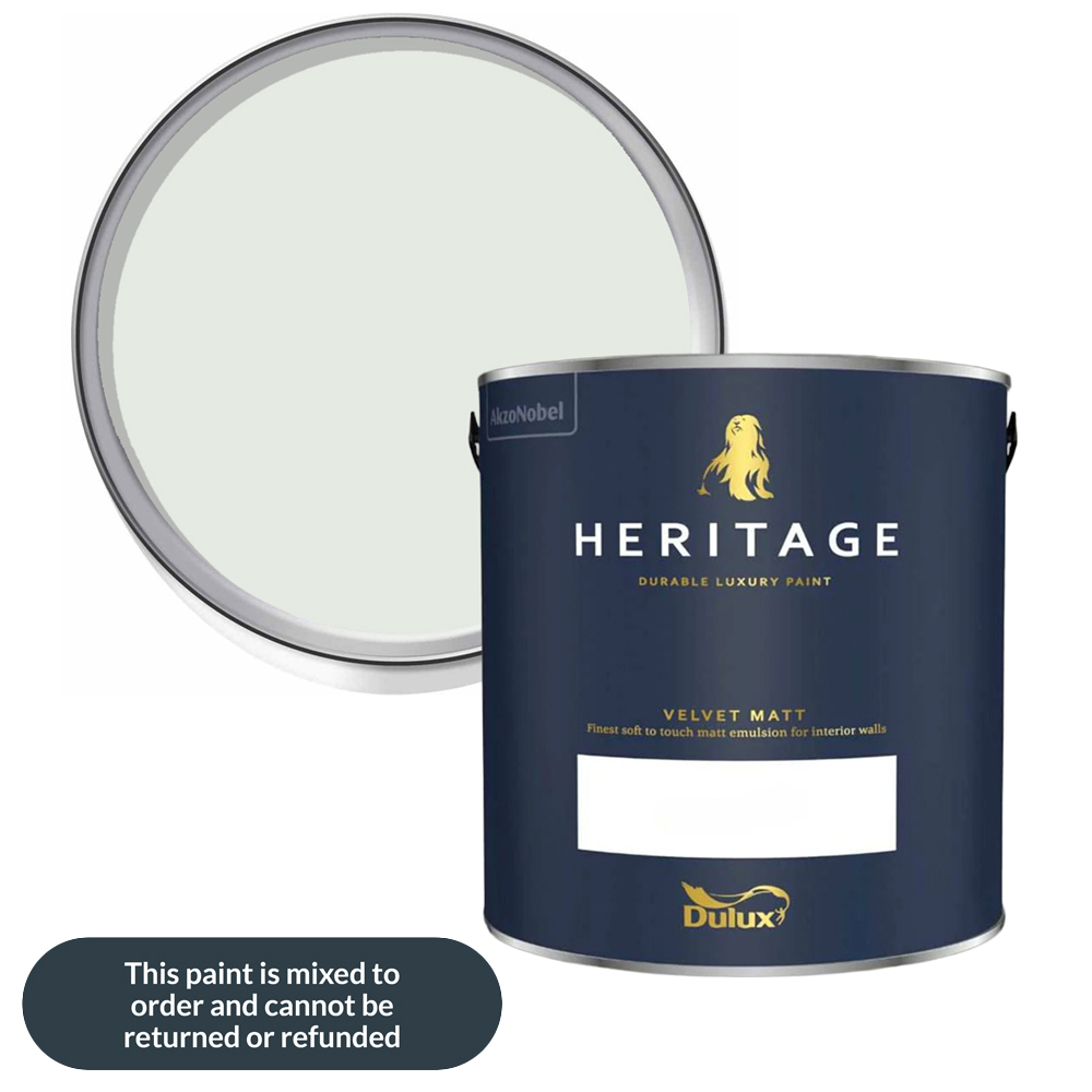 Dulux Heritage Walls and Ceilings Fennel White Velvet Matt Emulsion Paint 2.5L Image 1