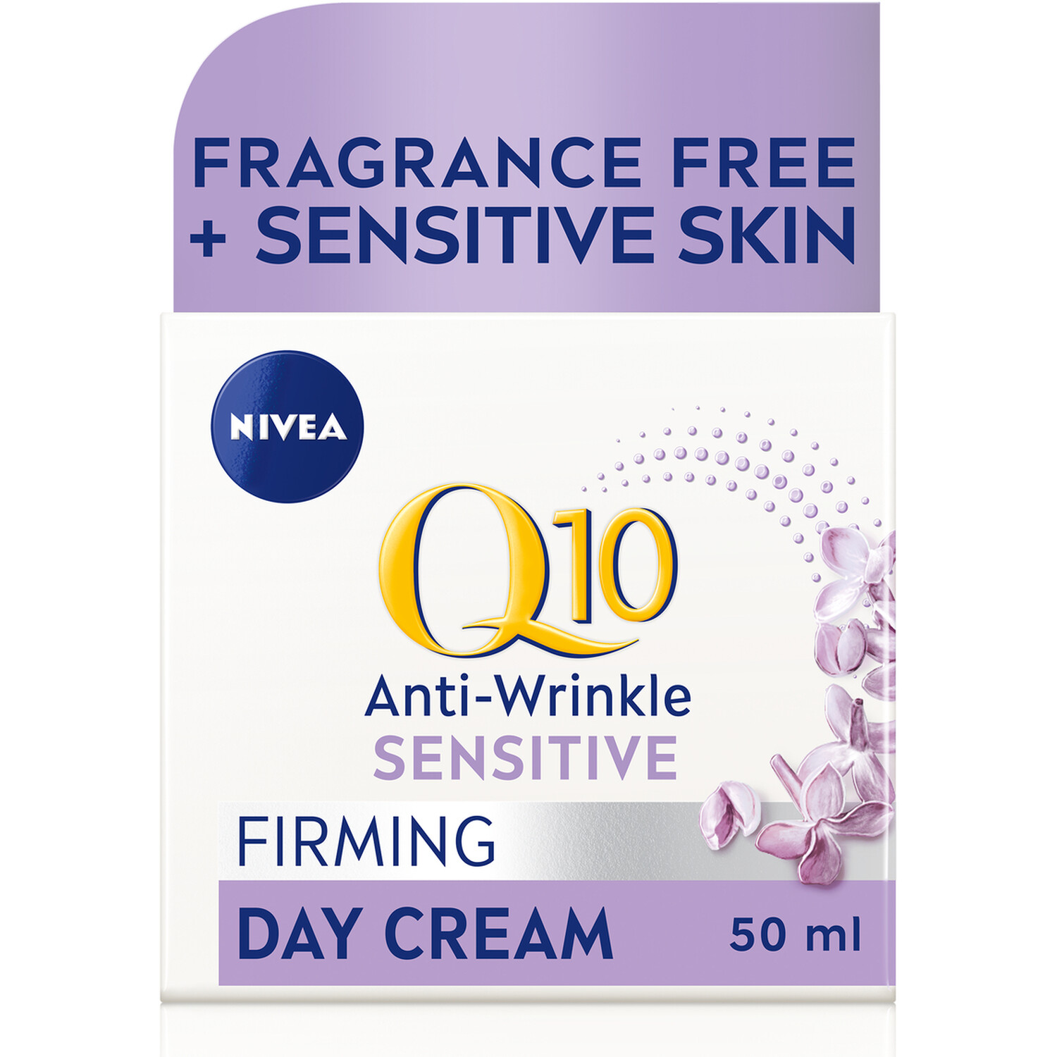 NIVEA Q10 Anti-Wrinkle Sensitive Firming Day Cream 50ml - White Image