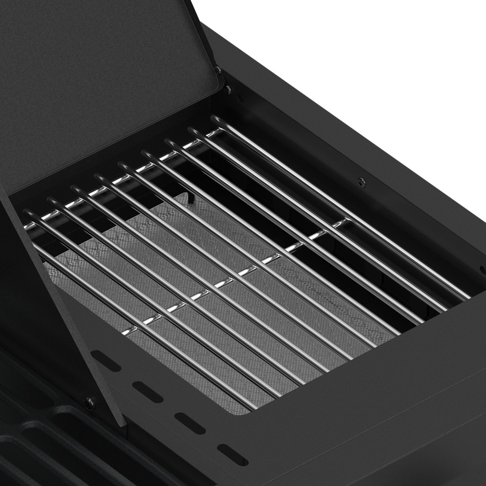 Ottimo Pro 380 4 Burner Matt Grey Gas BBQ with Side Burner and Storage Cabinet Image 5