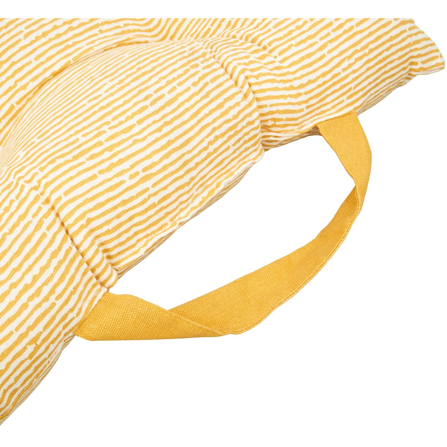 Printed Seat Pad with Handle - Yellow Image 2