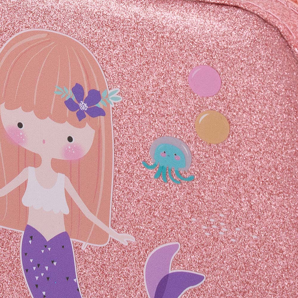H&O Direct Kids 24 Piece Washable Pretend Makeup Kit with Mermaid Case Image 5