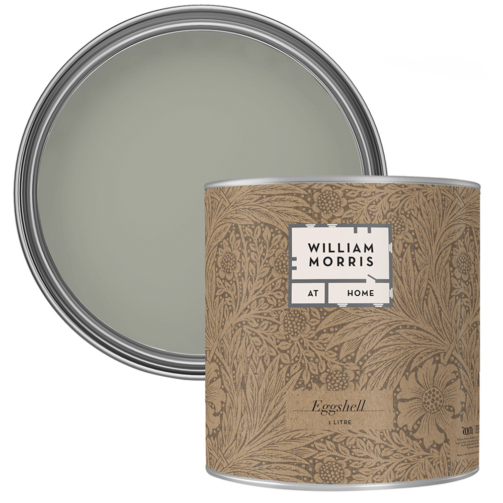 William Morris At Home Crumbled Sage Eggshell Paint 1L Image 1